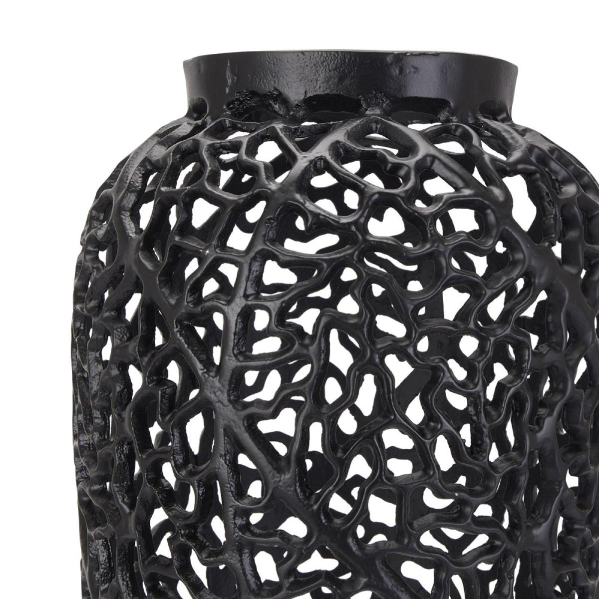 Hill Interiors Black Cast Lattice Vase – image 3
