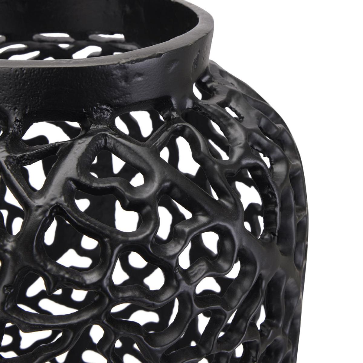 Hill Interiors Black Cast Lattice Vase – image 4