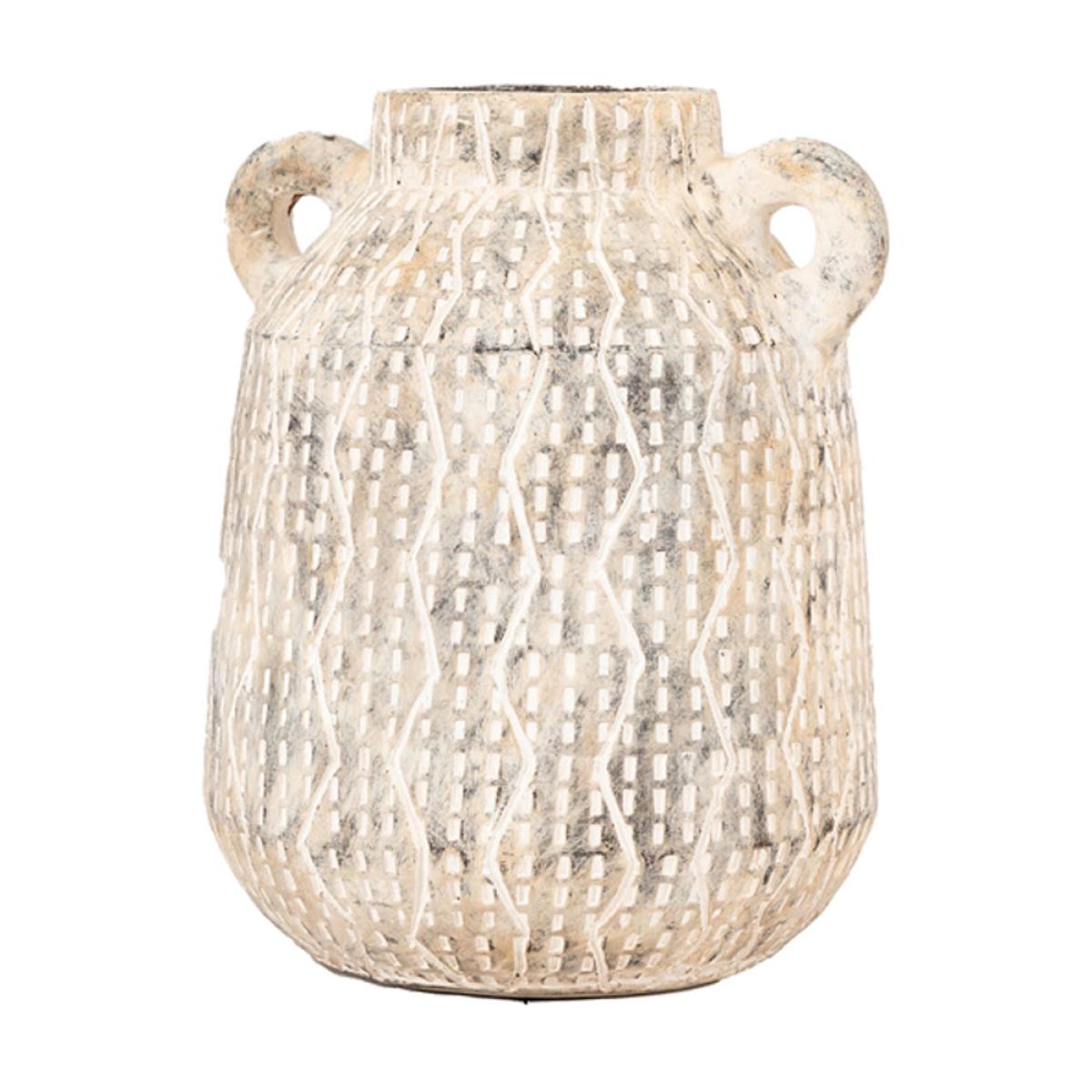 Gallery Interiors Ilar Vase in Earthy White / Small – image 2