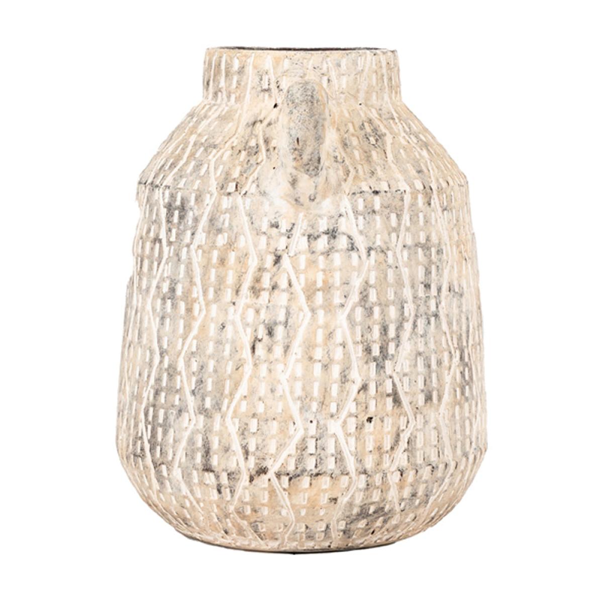 Gallery Interiors Ilar Vase in Earthy White / Small – image 3