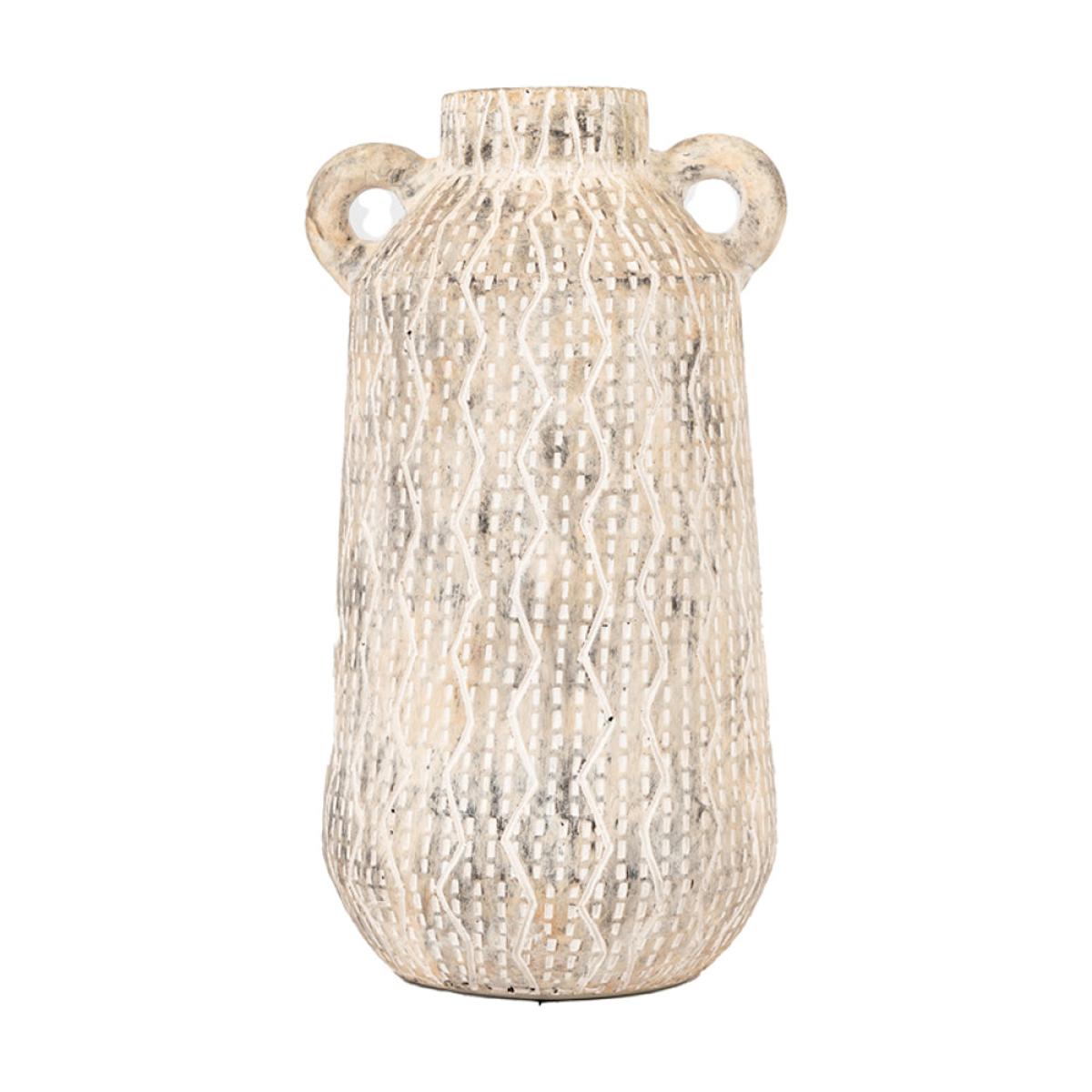 Gallery Interiors Ilar Vase in Earthy White / Small – image 6