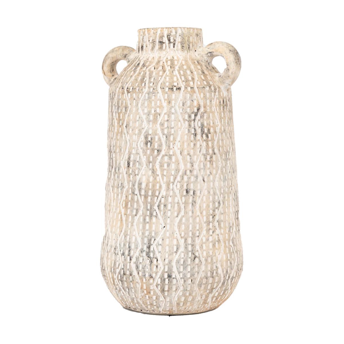 Gallery Interiors Ilar Vase in Earthy White / Small – image 7