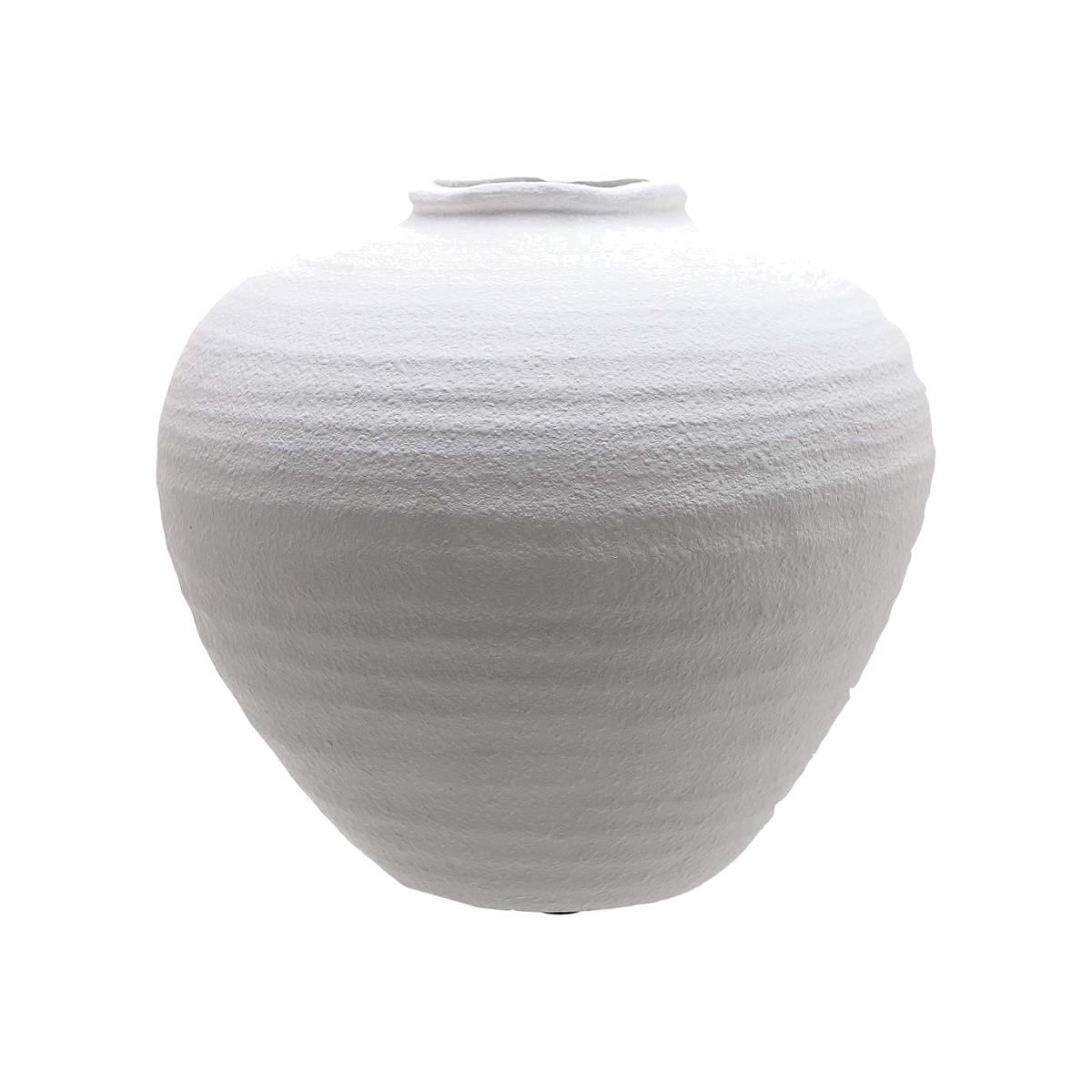 Hill Interiors Regola Large Ceramic Vase in Matt White