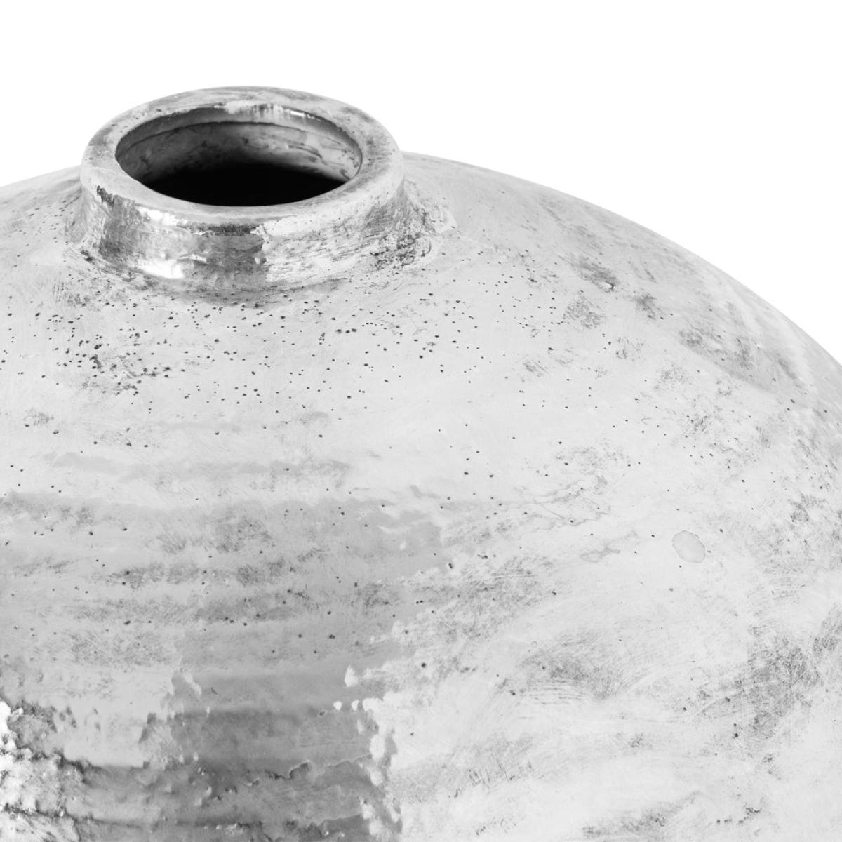 Hill Interiors Large Hammered Astral Vase in Silver – image 2