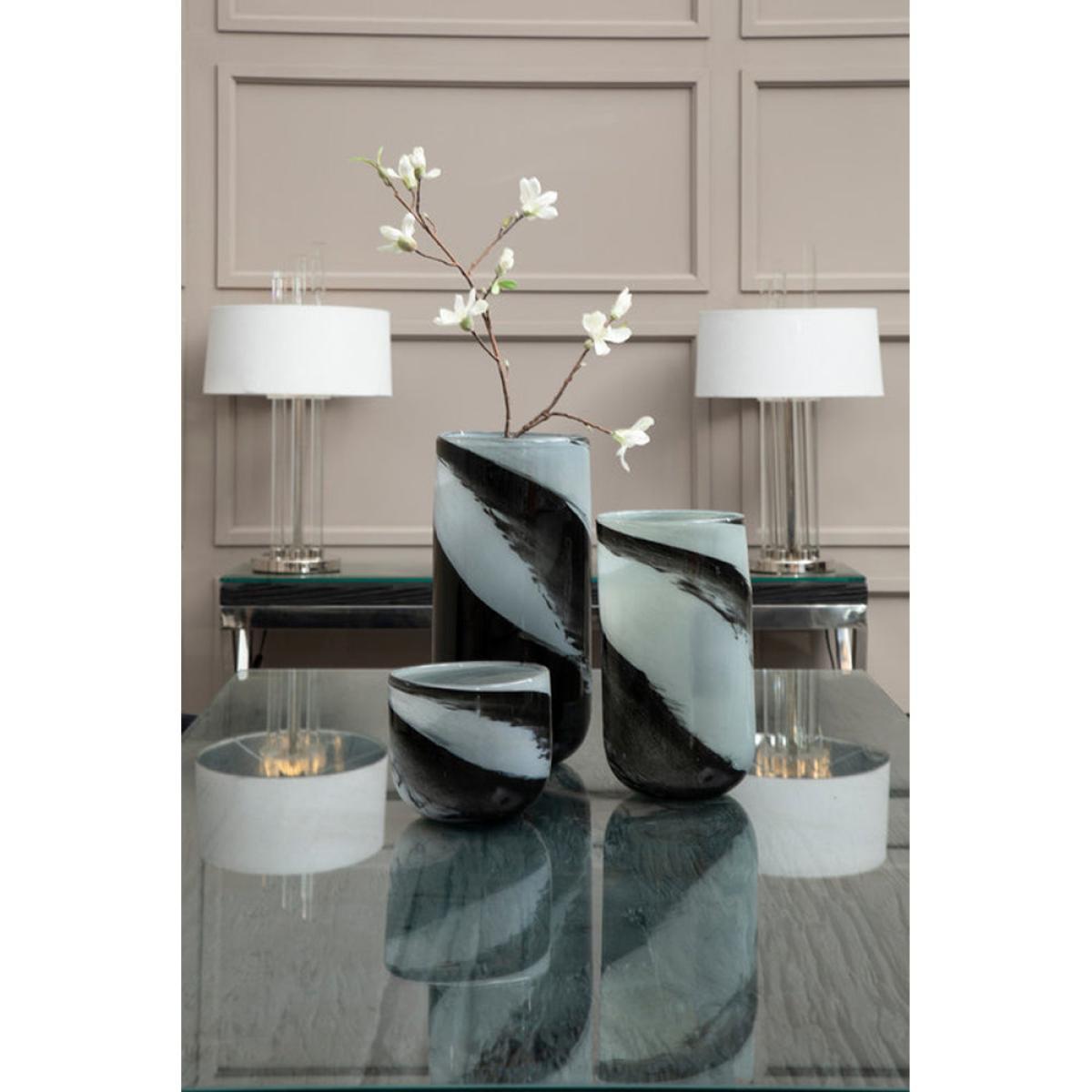 Olivia's Grey And Black Vase Large – image 4