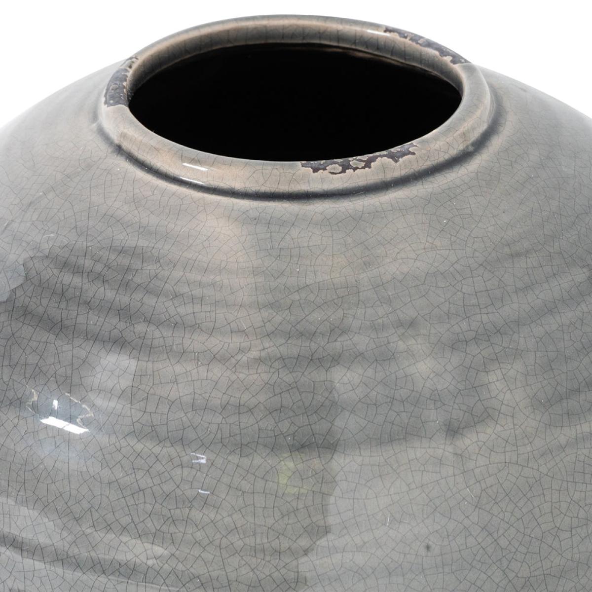 Hill Interiors Garda Glazed Tiber Vase in Grey – image 2
