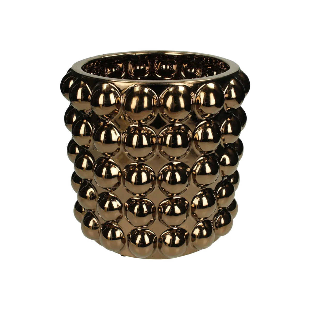 Libra Bobble Bronze Ceramic Vase Medium