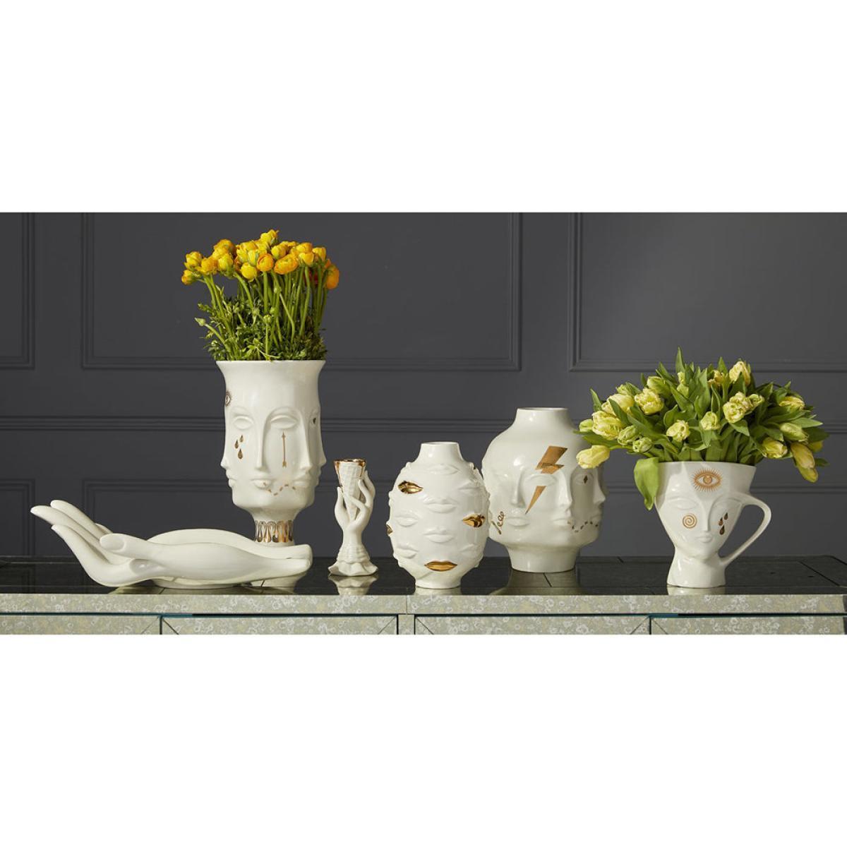 Jonathan Adler Gilded Gala Round Vase – image 5