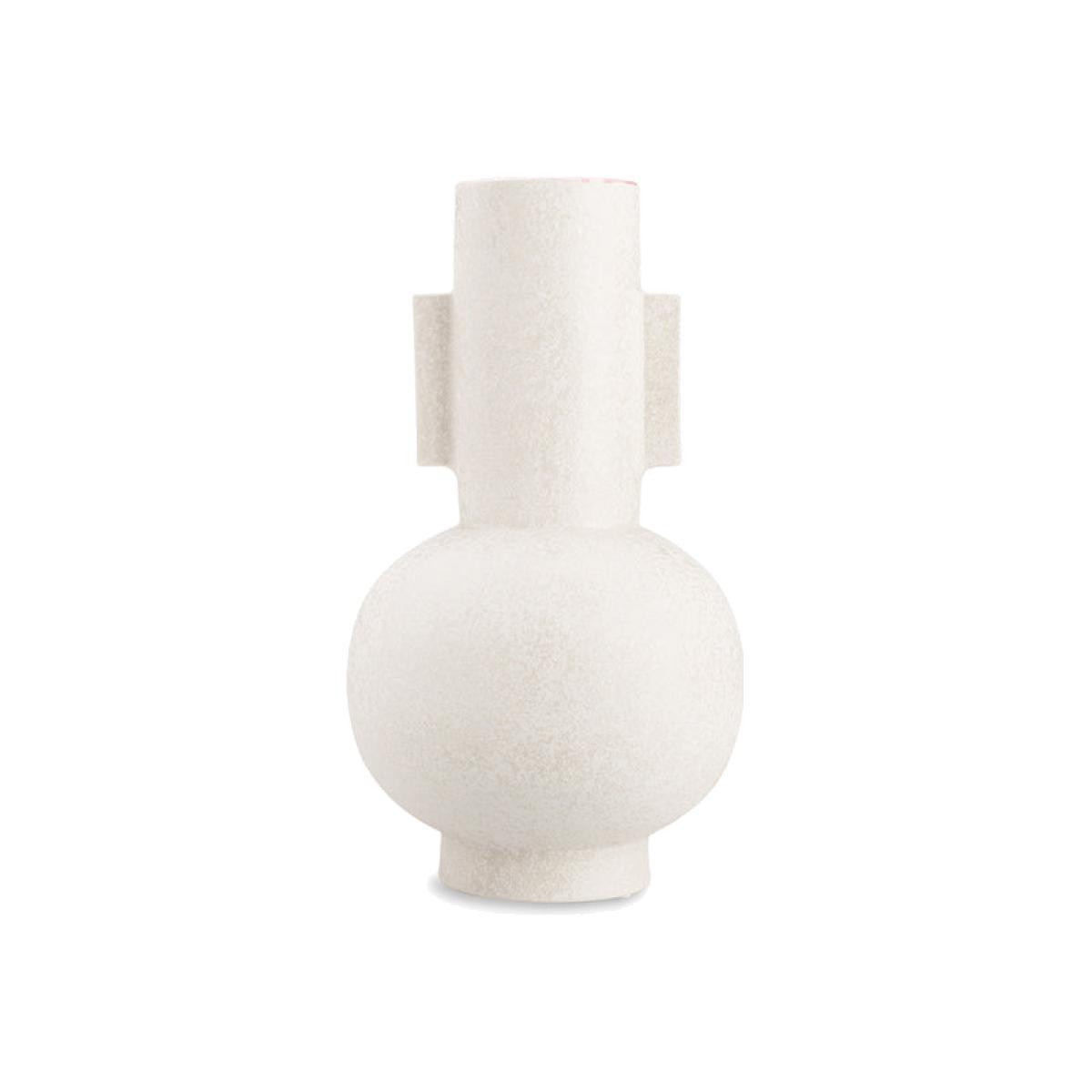 Liang & Eimil Diamen I Beige White Vase – image 1