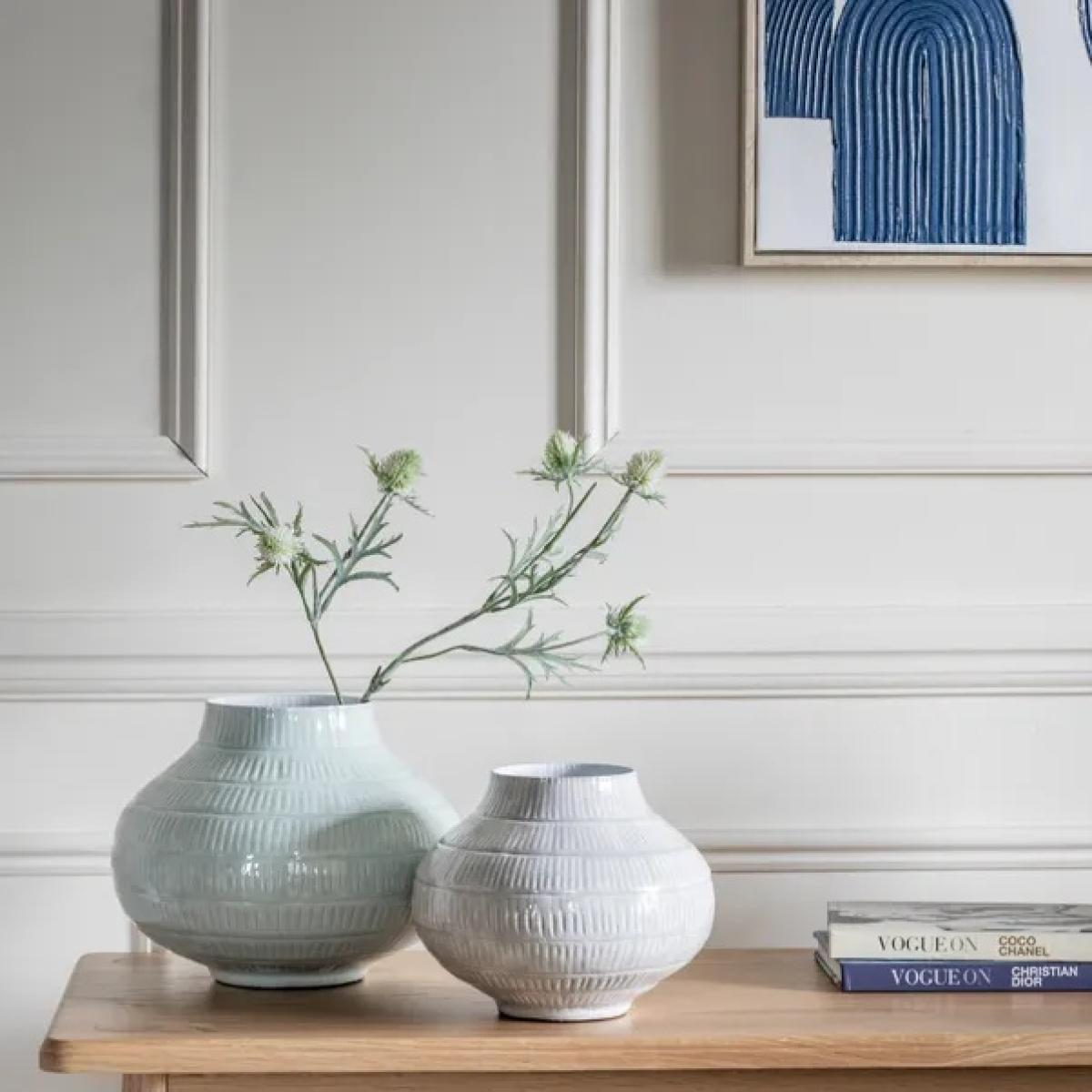 Emmy Small Vase - Pale Sage In PaleSage – image 2