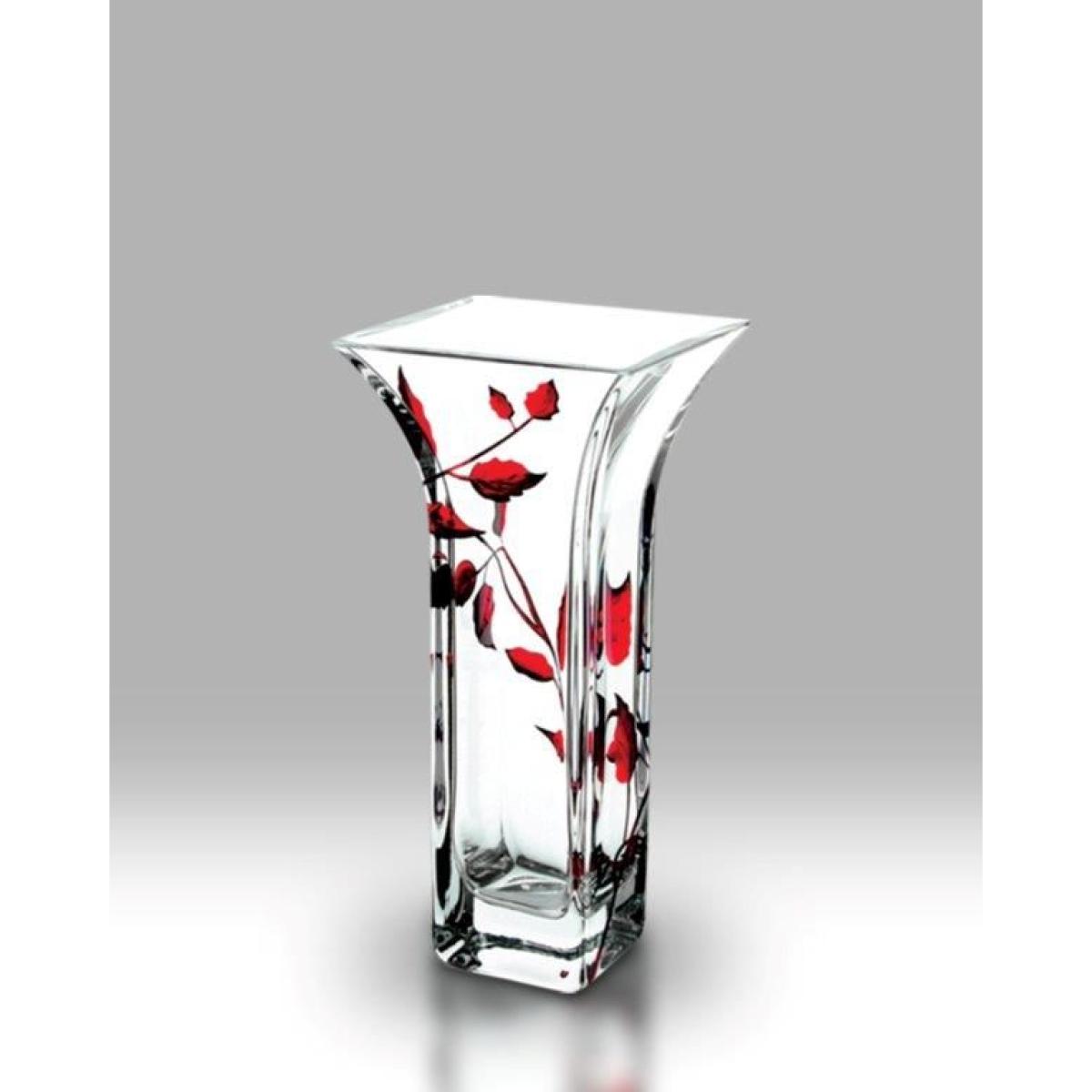 Nobile Ruby Leaf Flared Vase 22.5cm – image 2