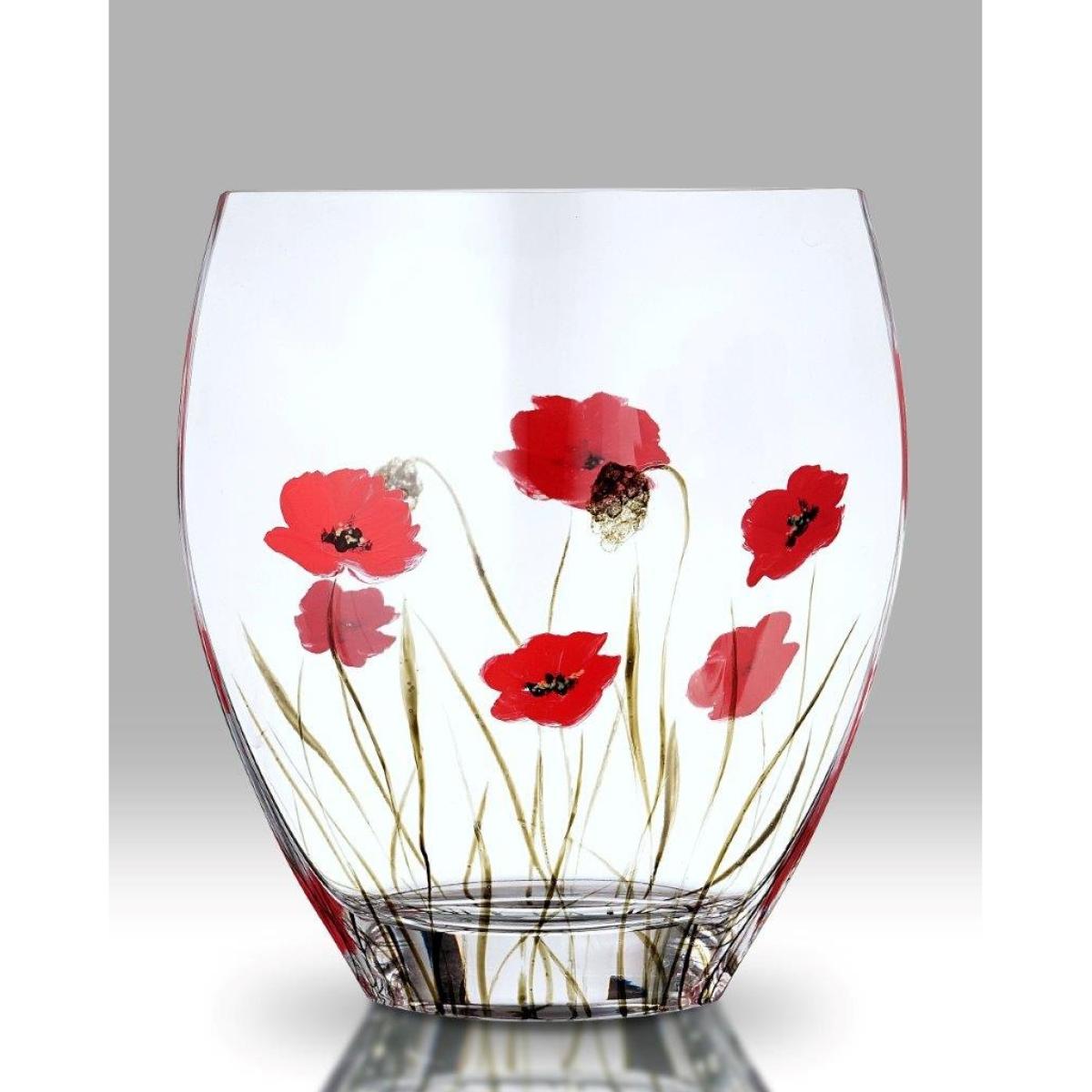 Nobile Poppy Fields Curved Vase 21cm, Floral – image 2