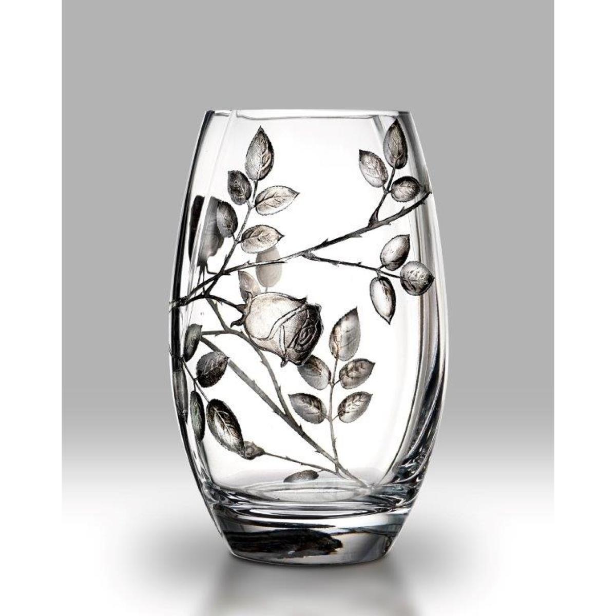 Nobile Forever Rose Silver Round 20cm Vase – image 2