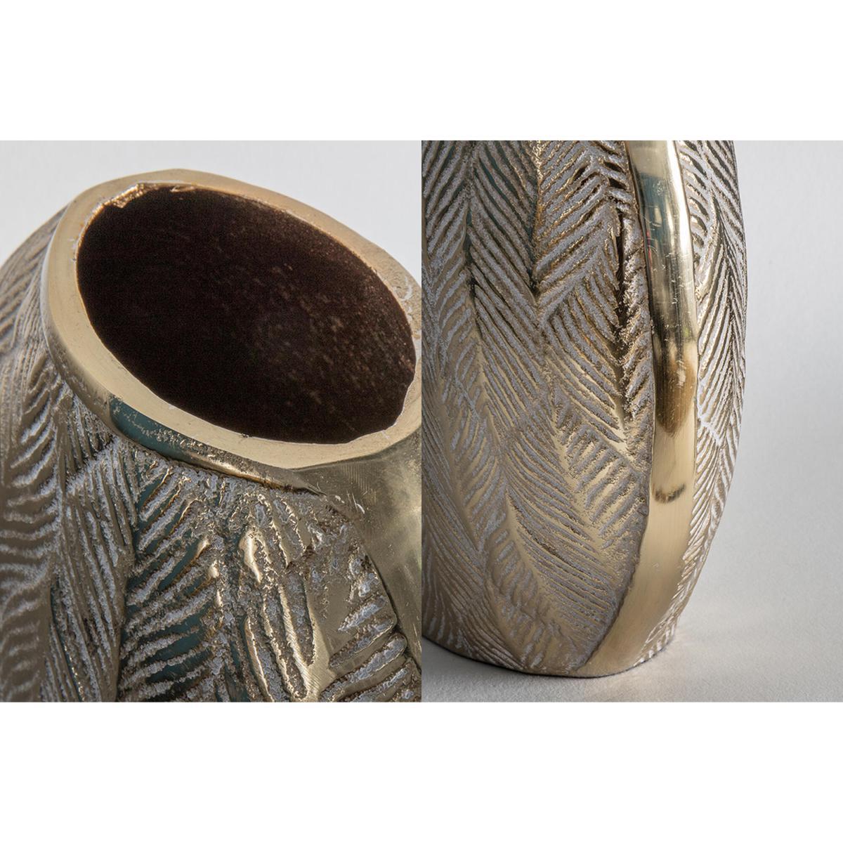 Dupont Oval Golden Leaf Vase – image 3