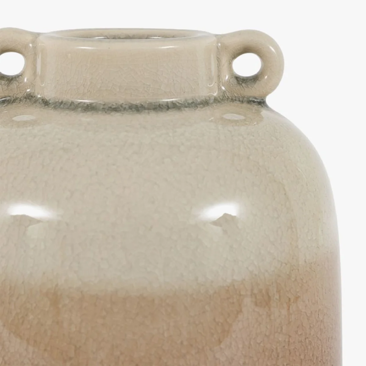 Ennis Crackle Glaze Vase in Natural – image 3