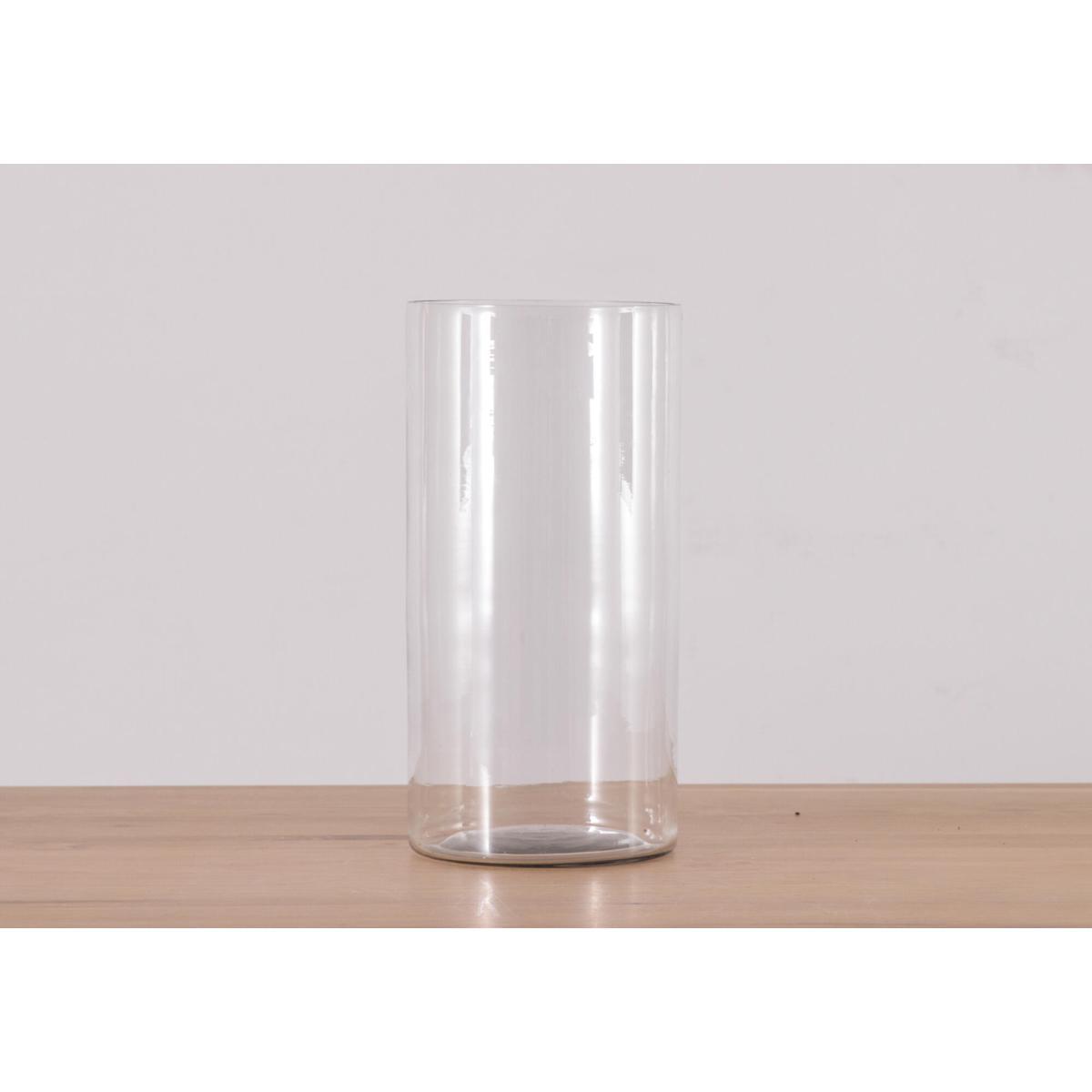 Melvin Bubble Clear Glass Vase, Large – image 1