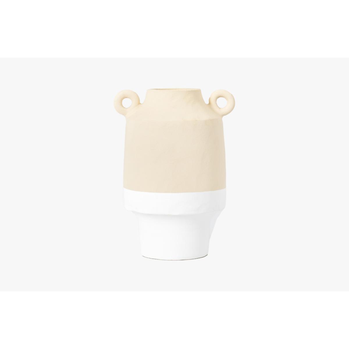 Bayer Vase in White & Natural - Small – image 2