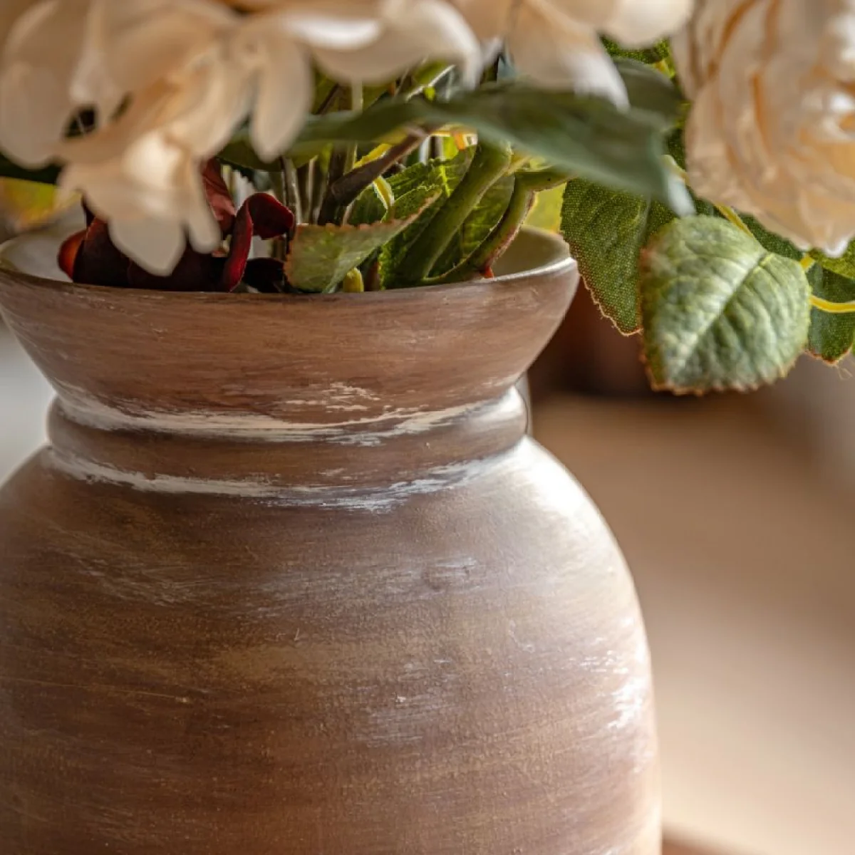 Faux Rustic Hydrangea Arrangement in Vase – image 7