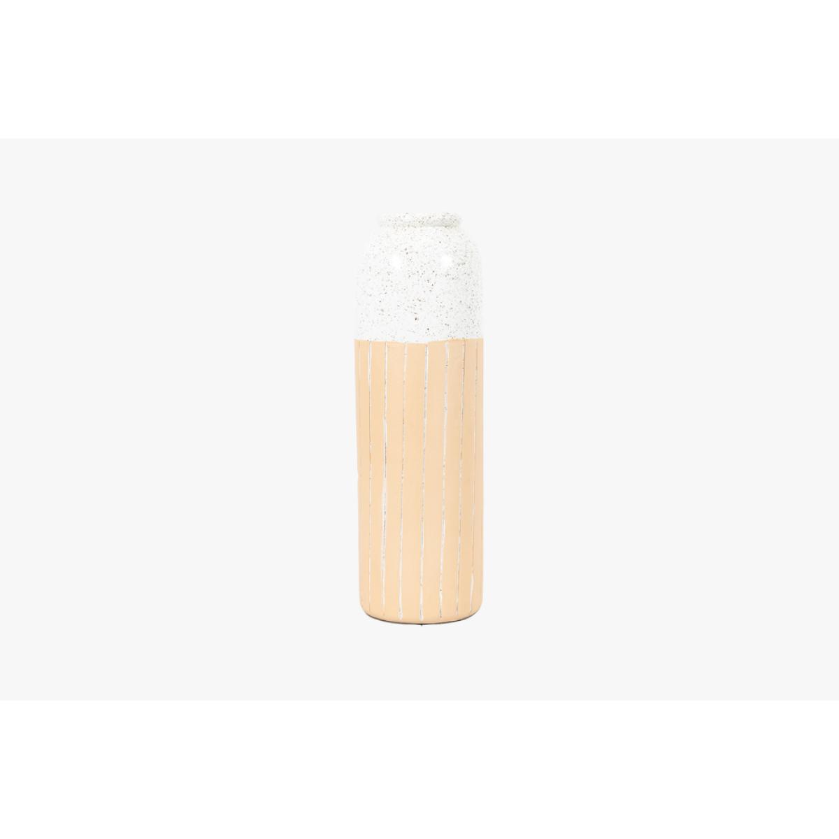 Shelwick Vase in White & Natural - Large – image 2
