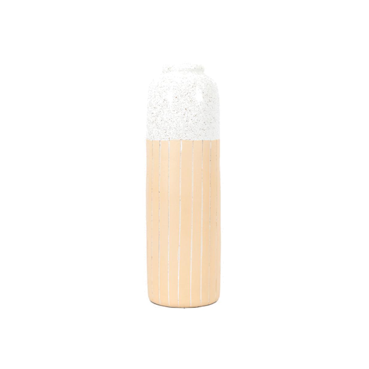 Shelwick Vase in White & Natural - Large – image 1
