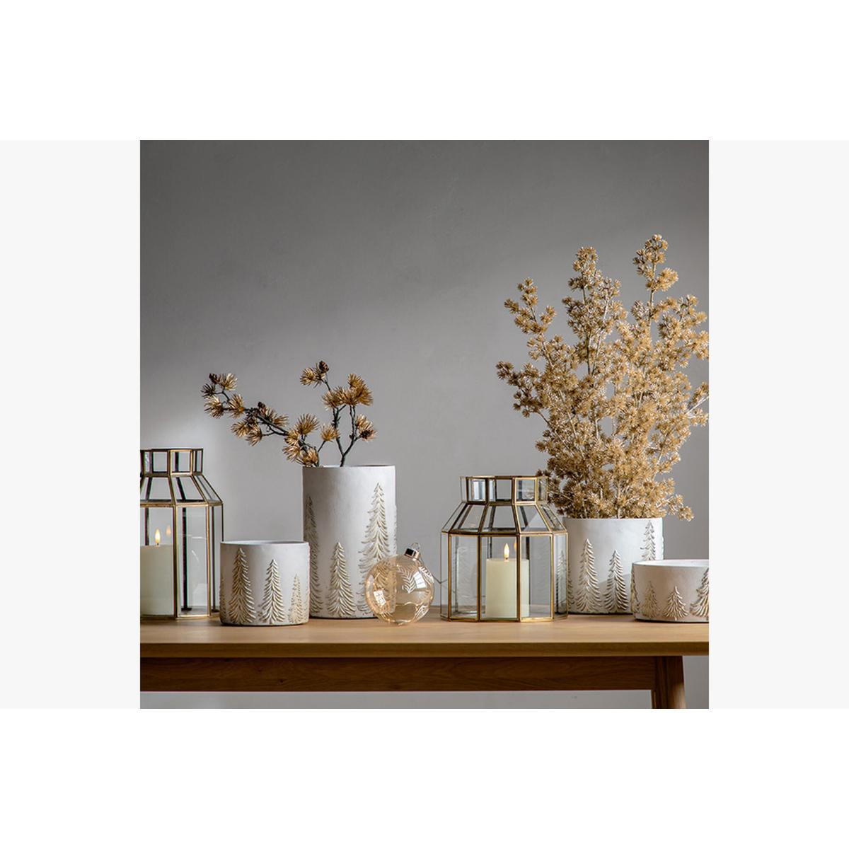 Linden Forest Vase in White and Gold – image 4