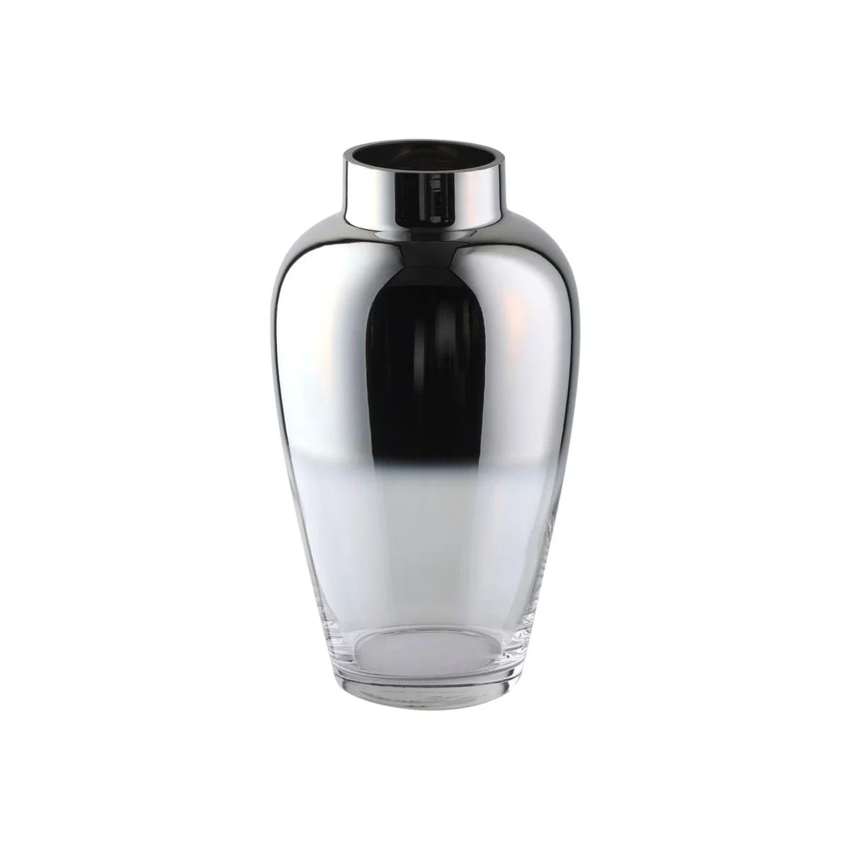 Kenyasi Silver Glass Vase – image 1