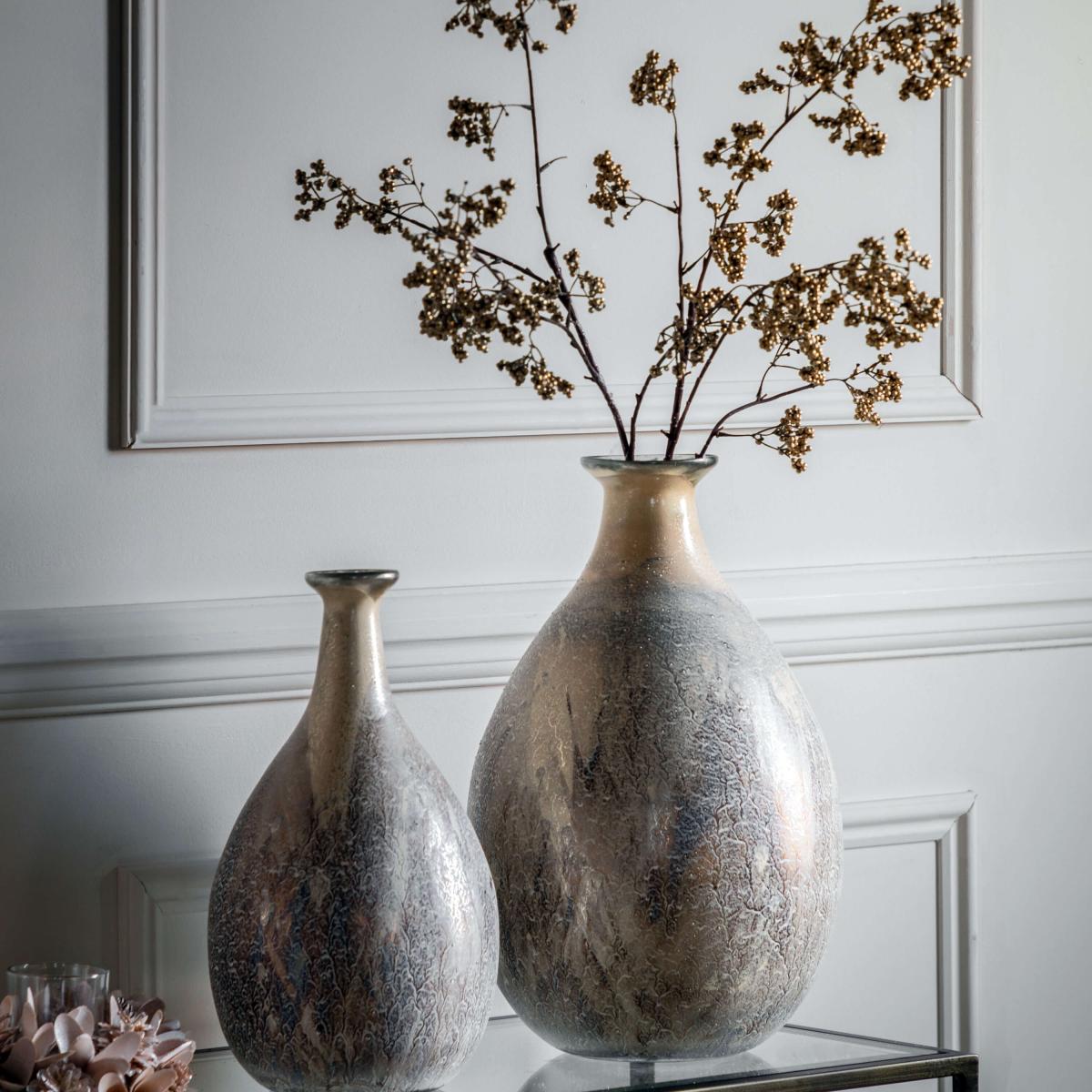 Kya Large Antique Gold Vase – image 2