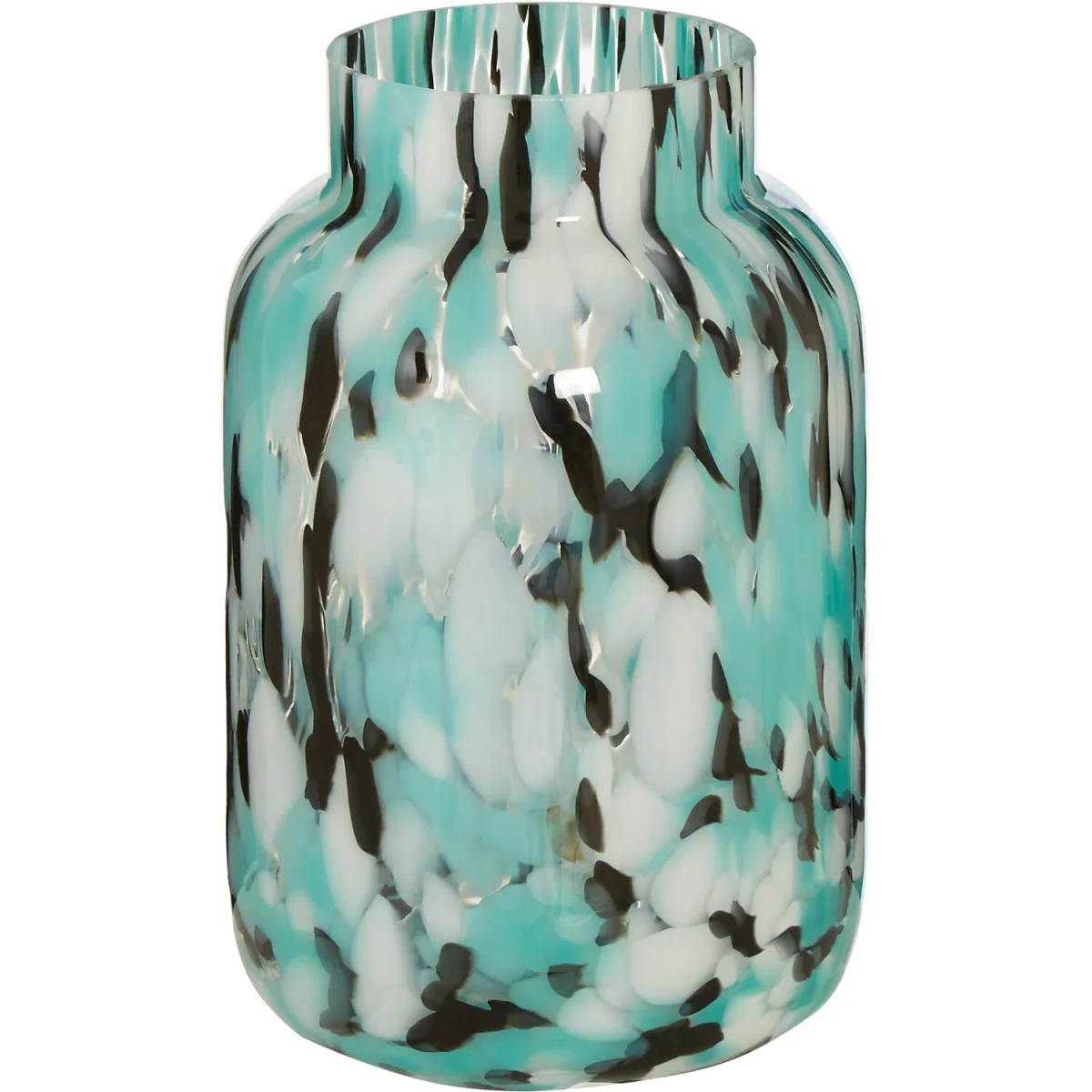 Chima Small Grey Ribbed Glass Vase - Glass 100% – image 2