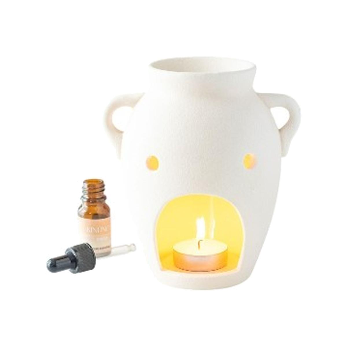 Vase Shaped Oil Wax Burner - White