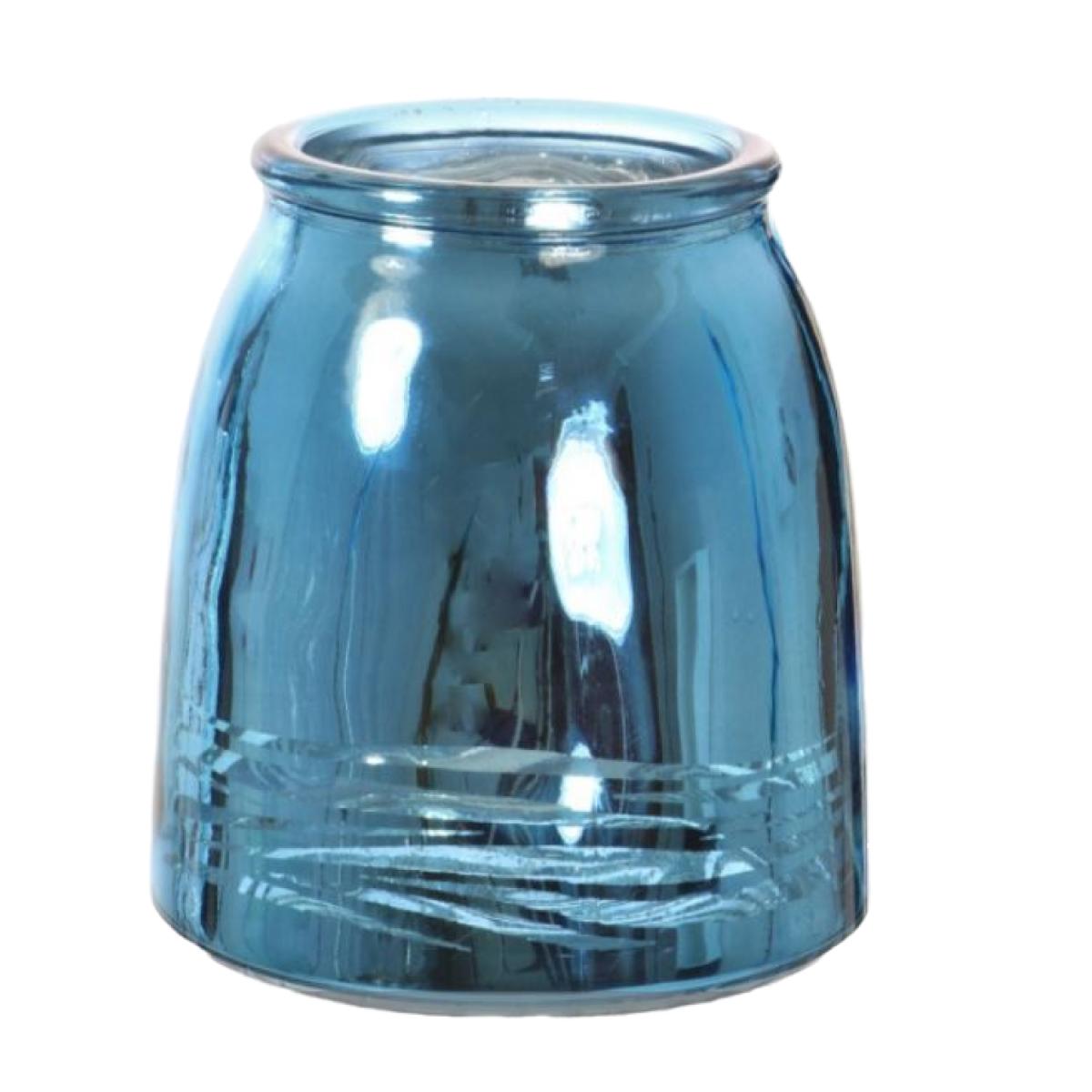 Metallic Swirl Jar Vase - Blue – image 2