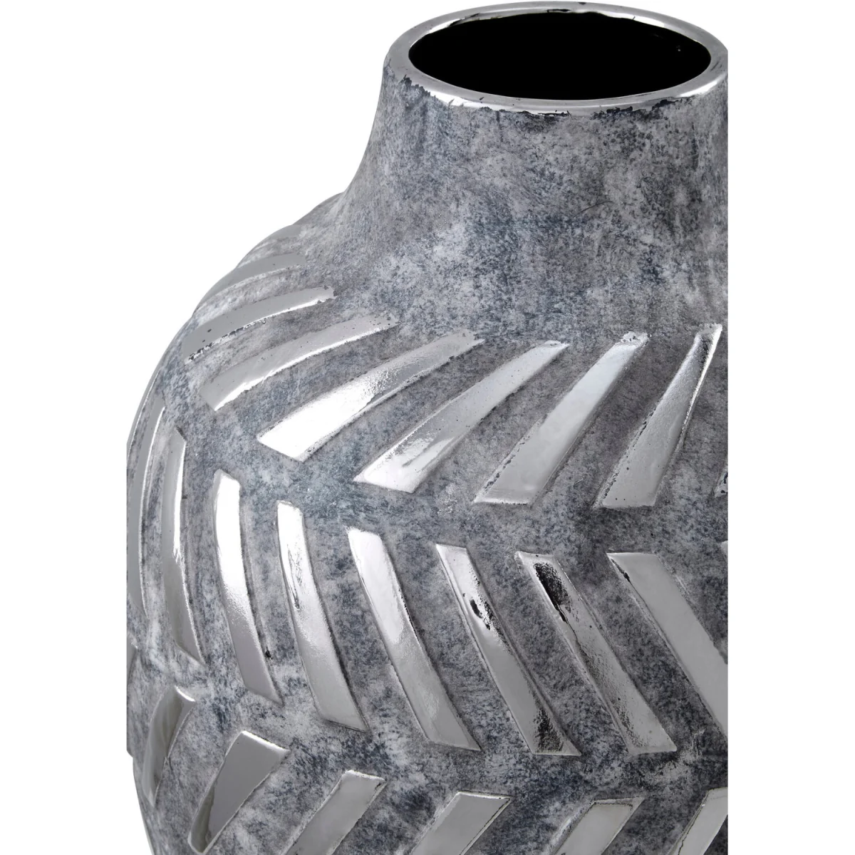 Helaine Grey and Silver Large  Vase - Grey – image 2