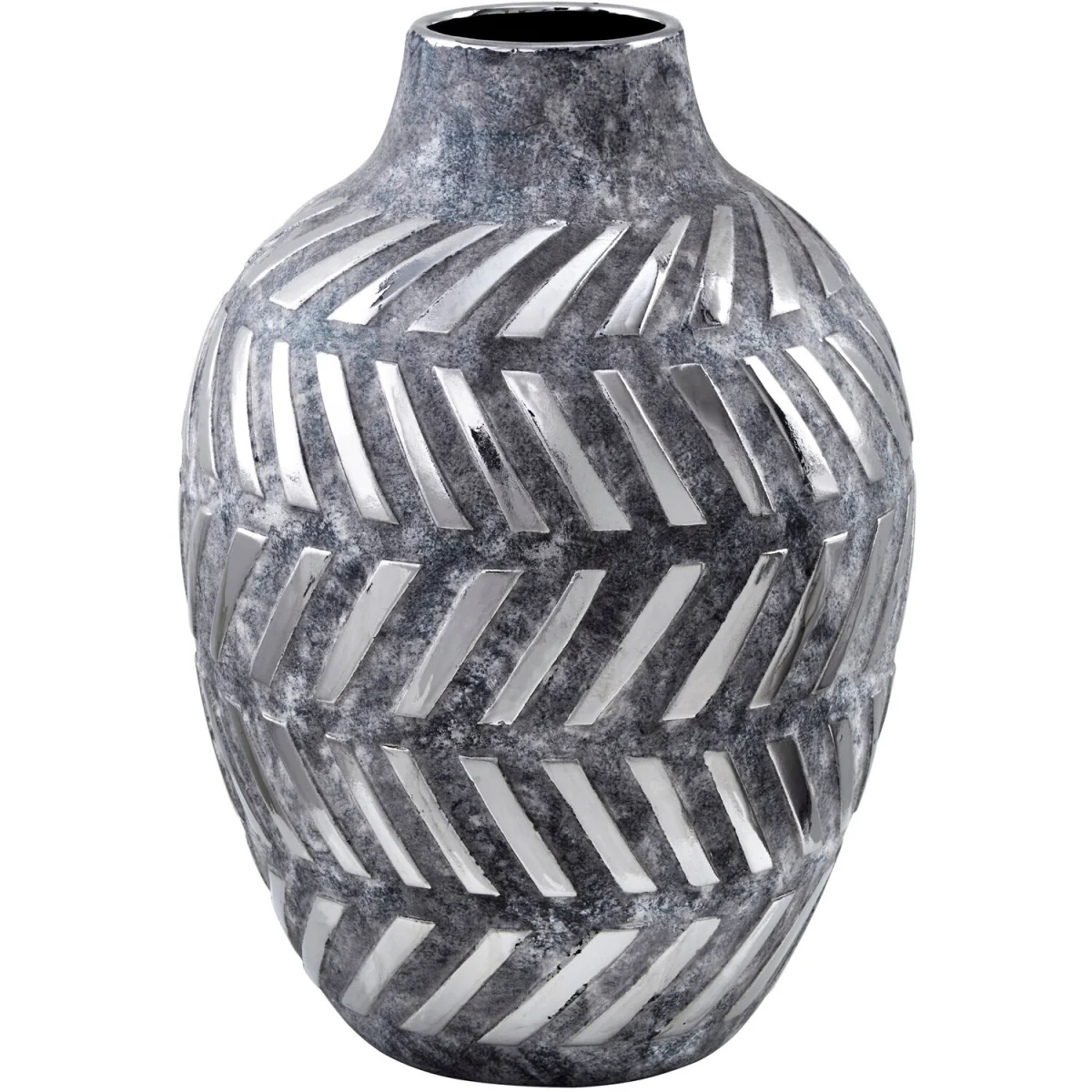 Helaine Grey and Silver Large  Vase - Grey – image 5