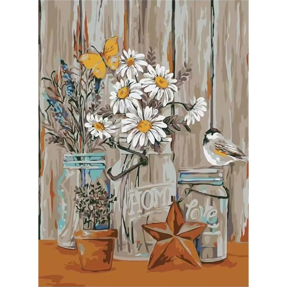 Daisy Vase Starfish Diamond Painting Kit - Multi – image 6