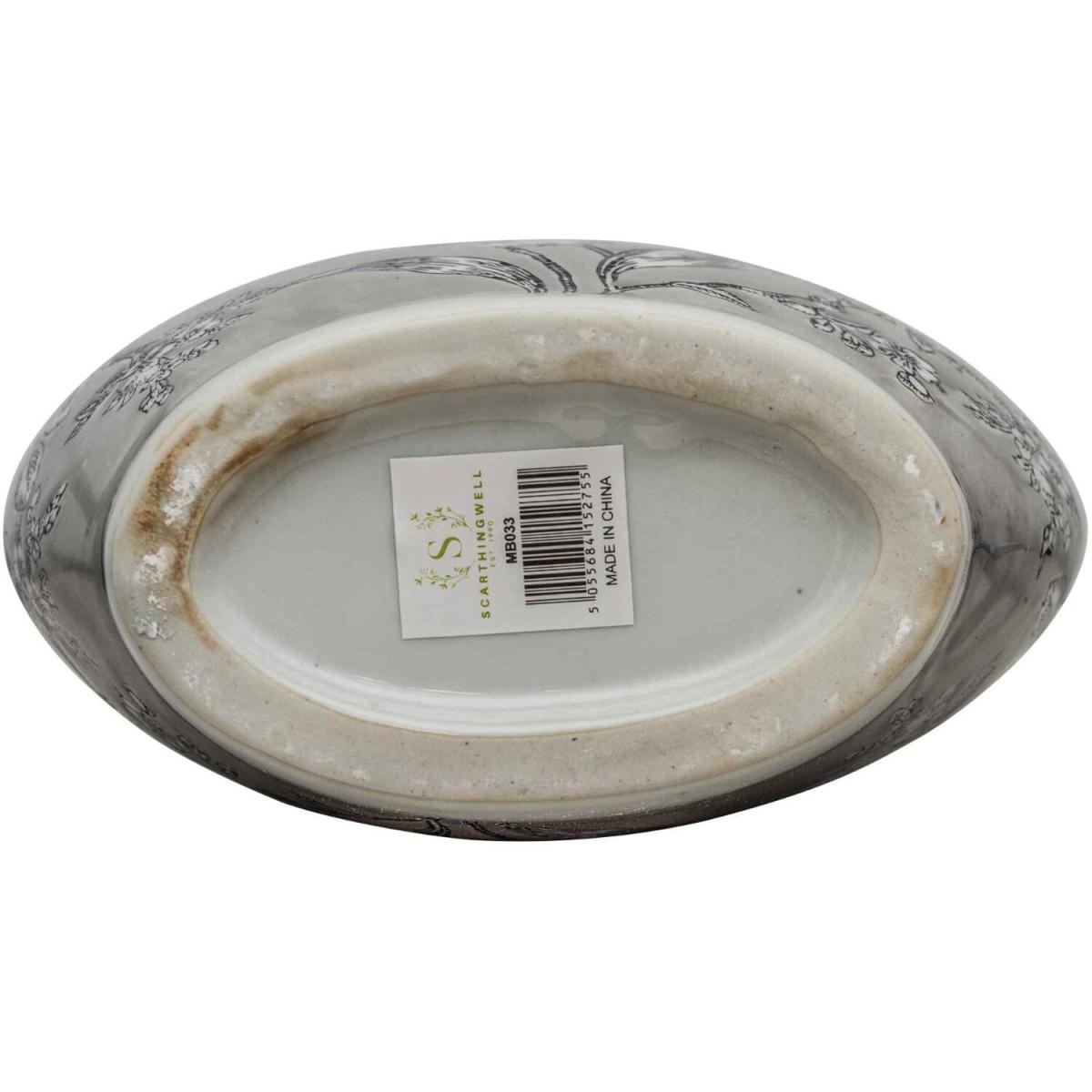 Peony Grey White Bottle Vase - Grey – image 5