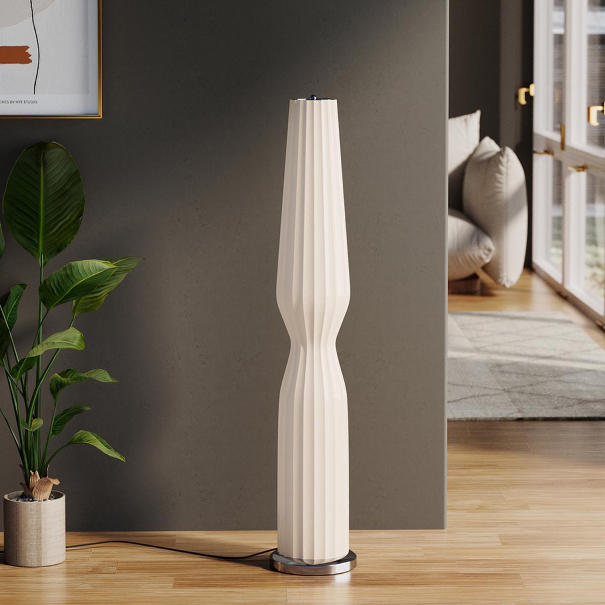 Vase Curved Column LED Floor Lamp - White – image 2