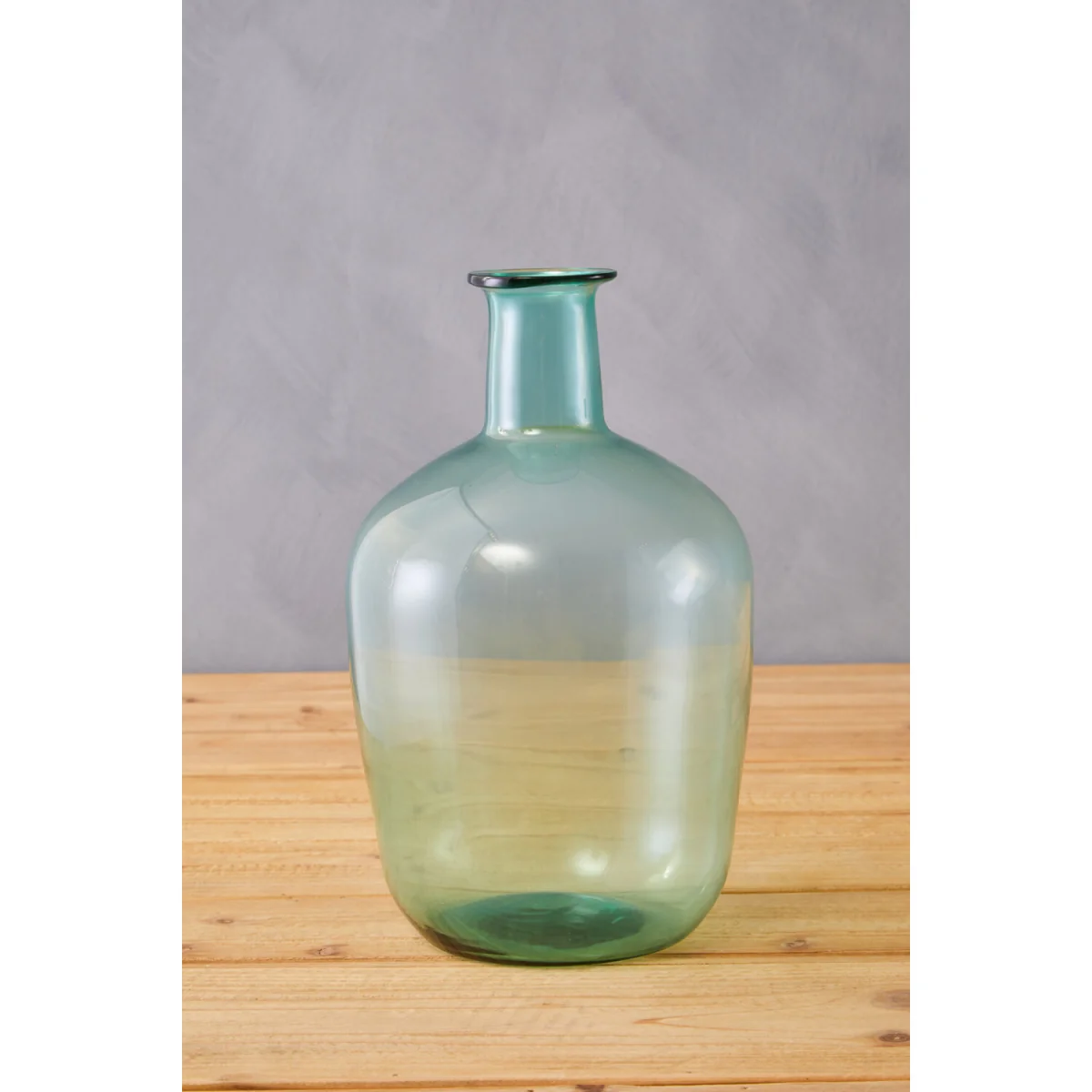Celia Large Turquoise and White Ombre Vase - Blue – image 2