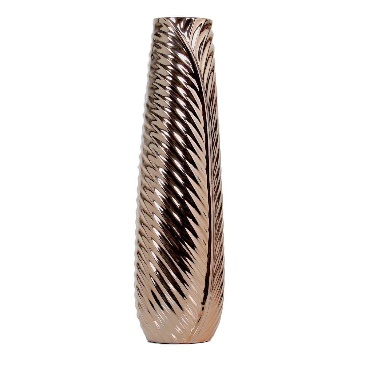 Bronze Tropic Leaf Vase – image 2