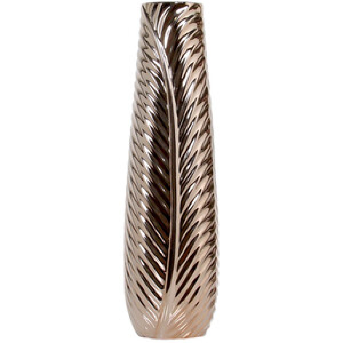 Bronze Tropic Leaf Vase – image 4