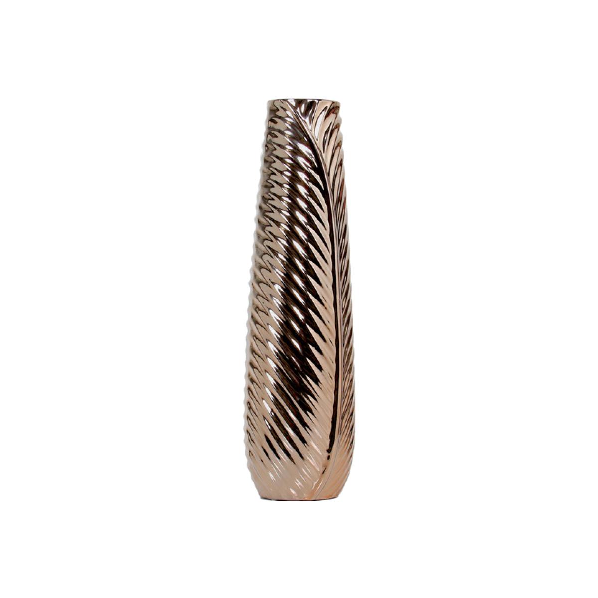 Bronze Tropic Leaf Vase – image 1