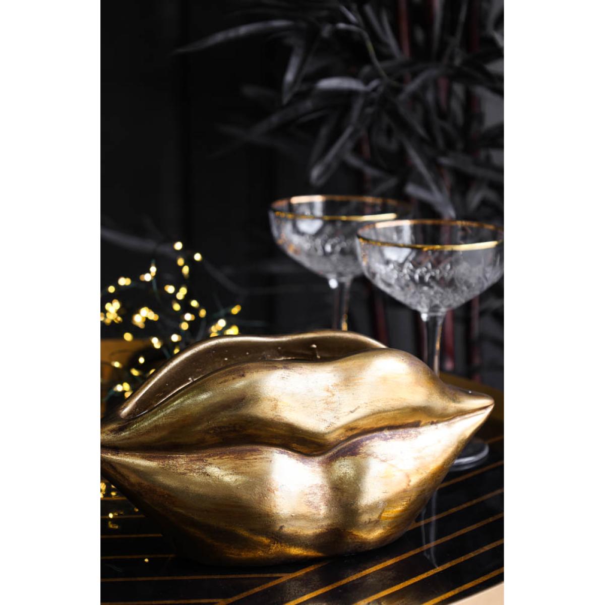 Gold Lips Short Stem Vase – image 2