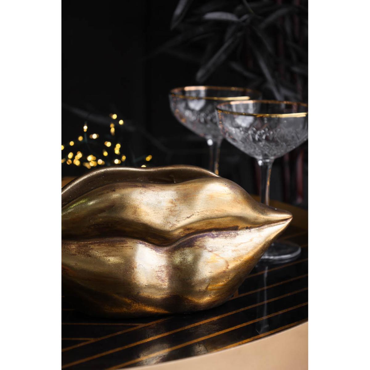 Gold Lips Short Stem Vase – image 3