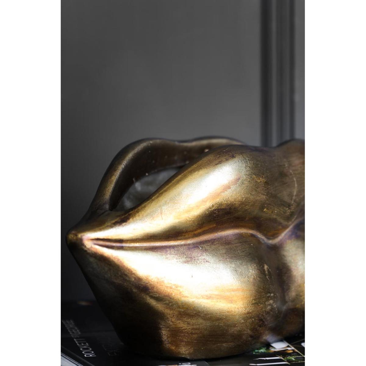 Gold Lips Short Stem Vase – image 6