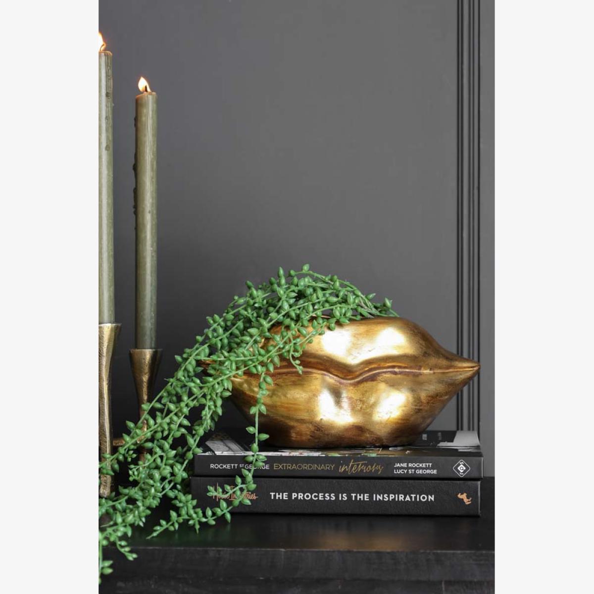 Gold Lips Short Stem Vase – image 1