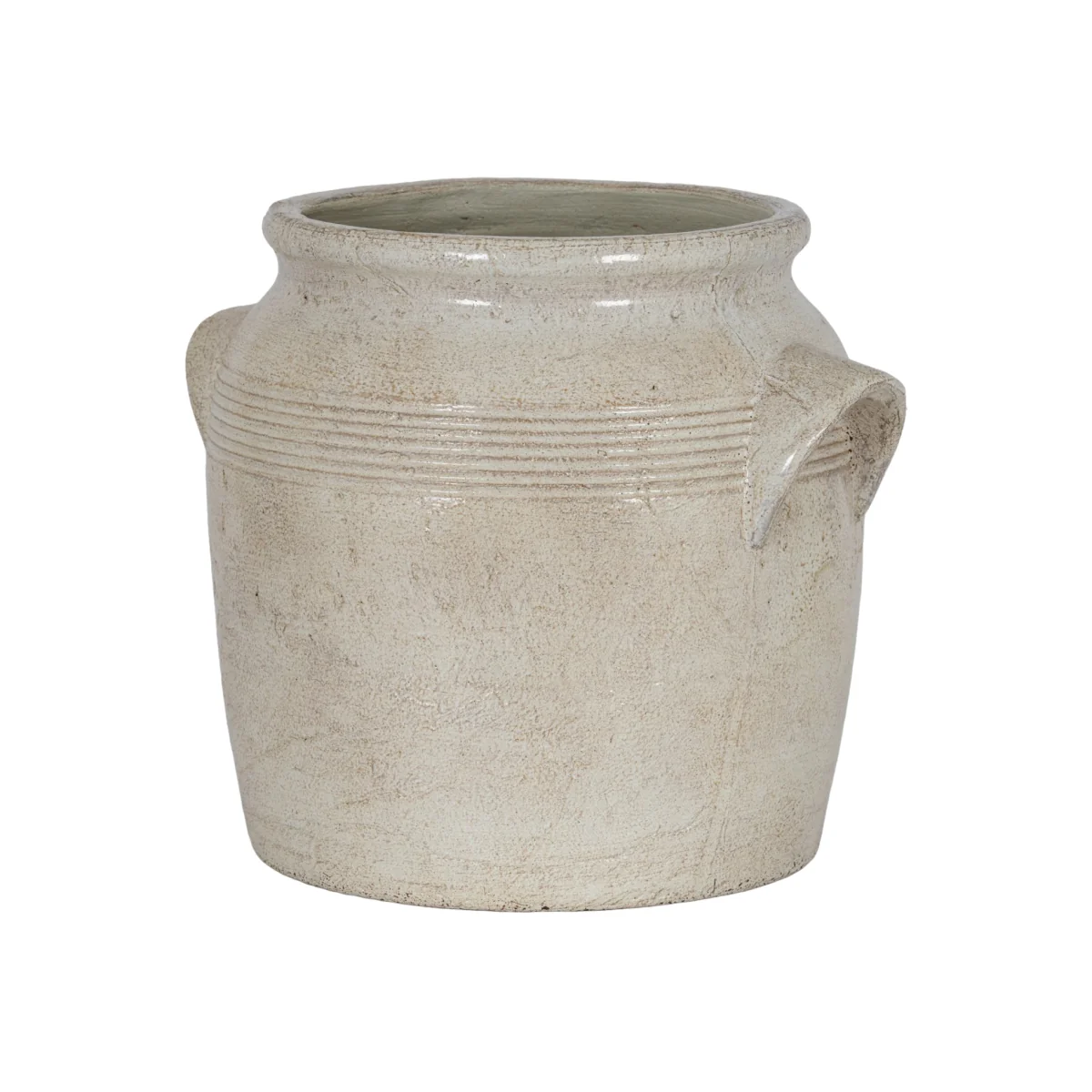 Tarn Small Pot with Handles Decorative Vase - White – image 1