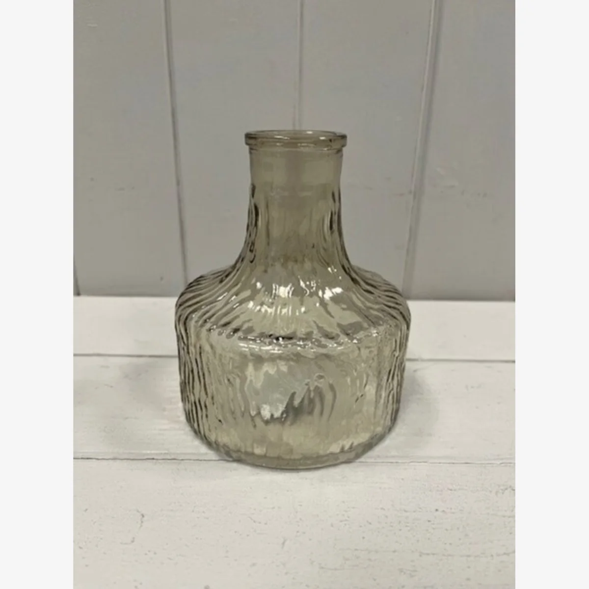 Smokey Brown Decorative Glass Bottle - Brown