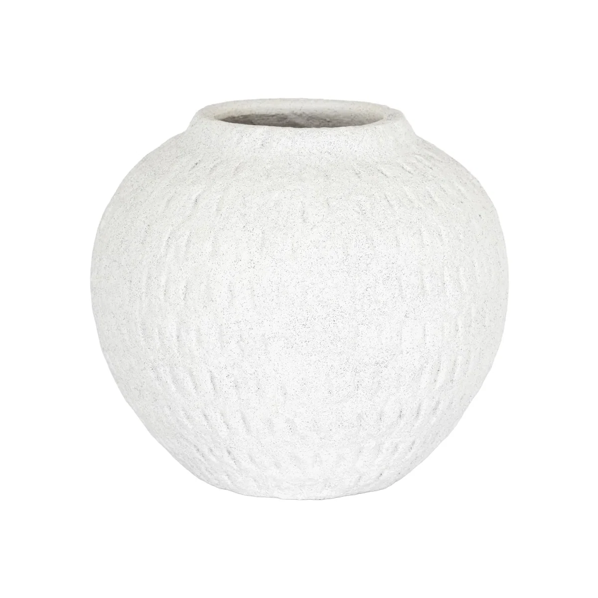 Hill Interiors Ashen Round Vase - White – image 1