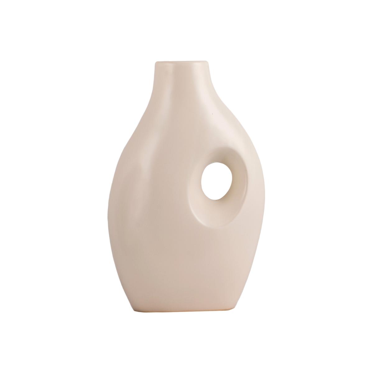 Minimalist Jug Vase - White