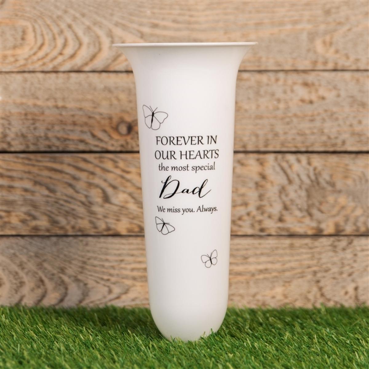 Thoughts Of You Vase Dad 31cm - White – image 2