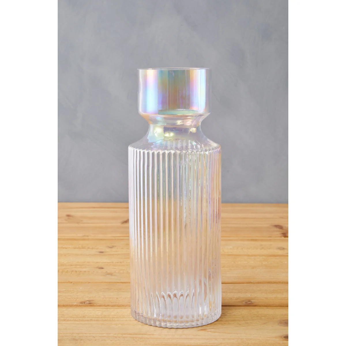 Brice Small Grey Glass Vase - Glass 100% – image 3