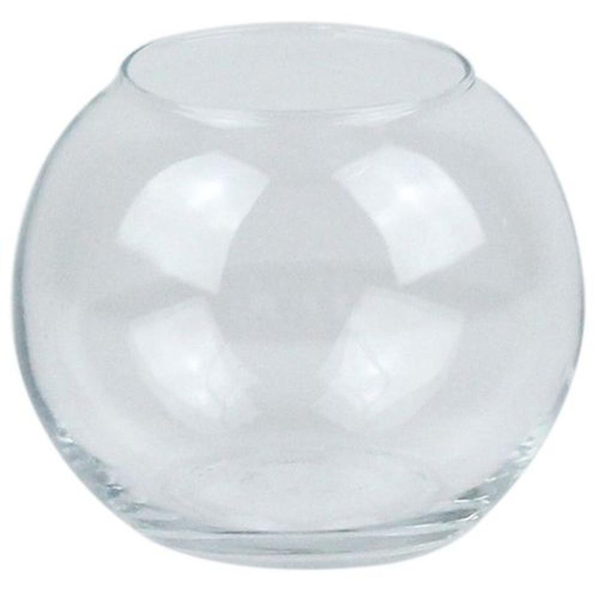 Clear Glass Fish Bowl, Bubble Ball Vase  - Clear / 8cm / 10cm – image 2